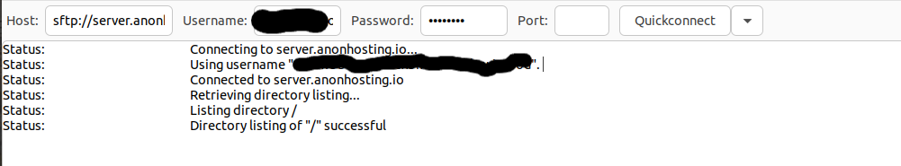 FileZilla Setup Example